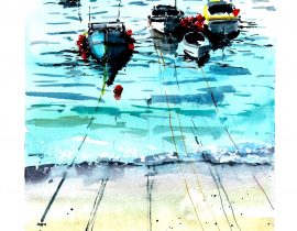 Boats watercolor series… #1