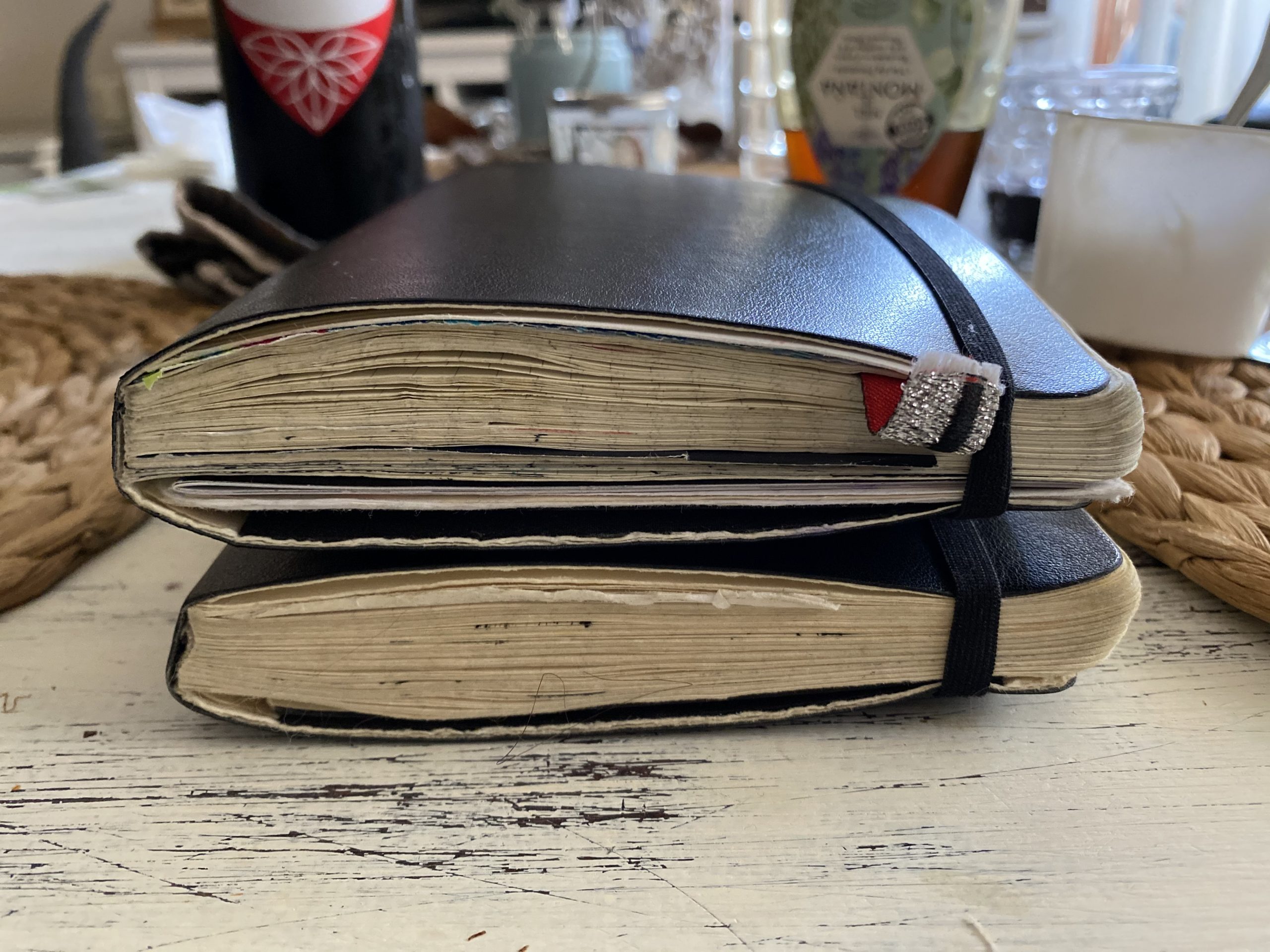 My two first moleskine finished notebooks