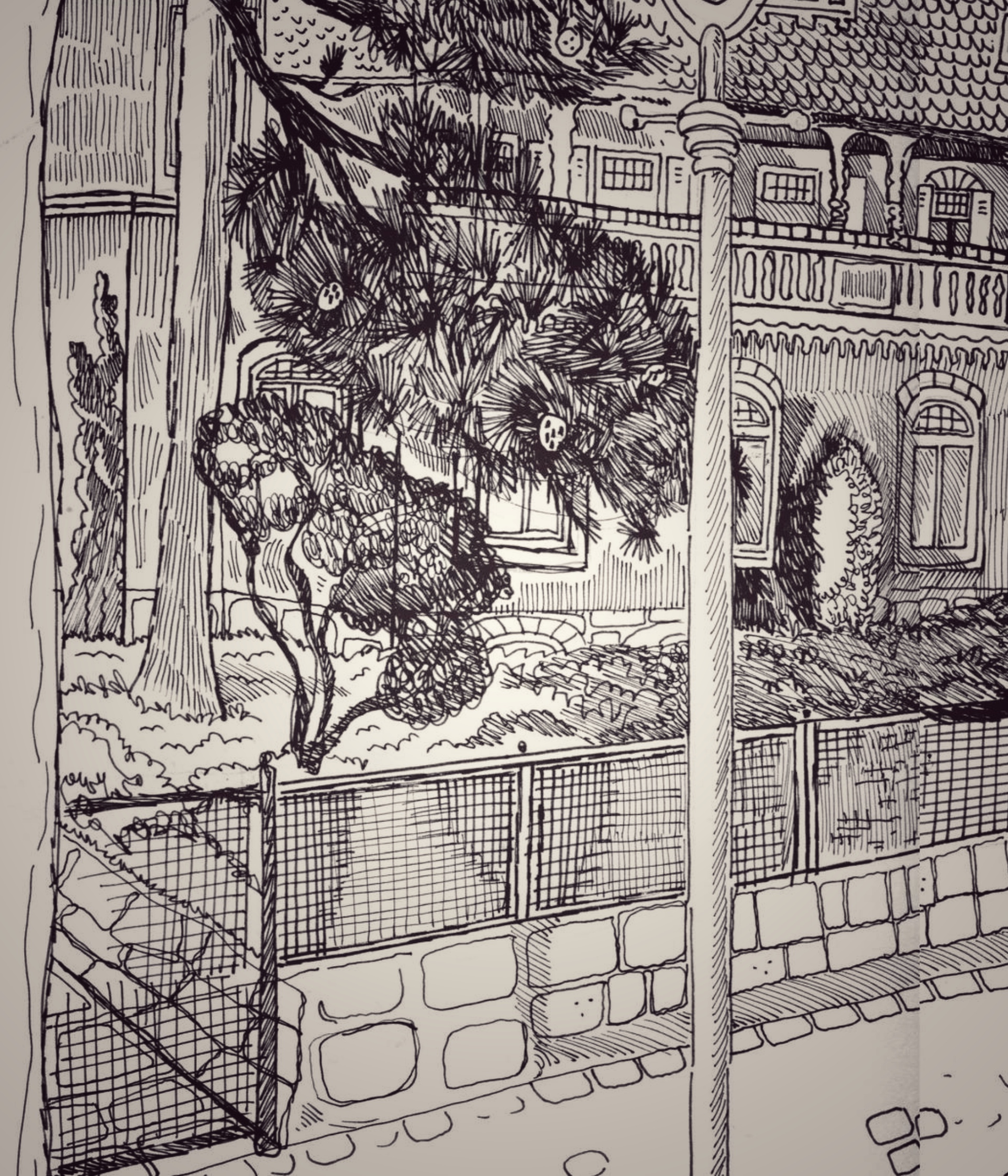 New Delhi street, detail