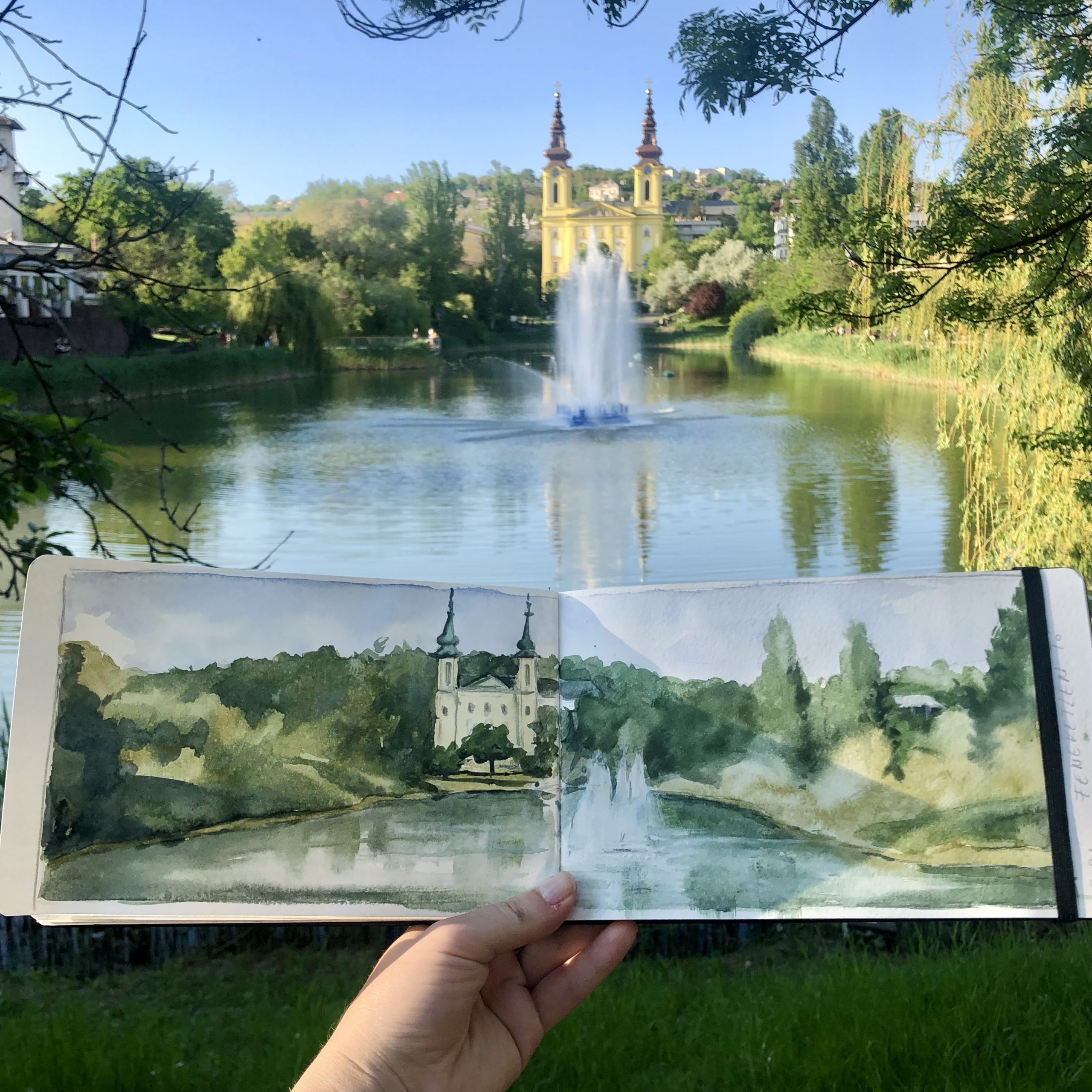 Feneketlen tó park in Budapest