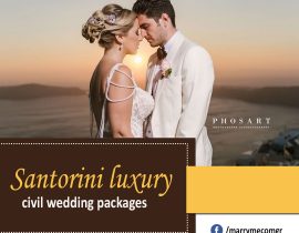 Santorini Luxury Civil Wedding Packages