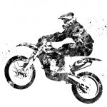Motocross Dirt Bike by Erzebet