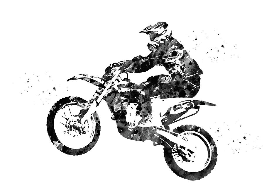 Motocross Dirt Bike by Erzebet