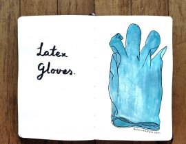 Latex gloves