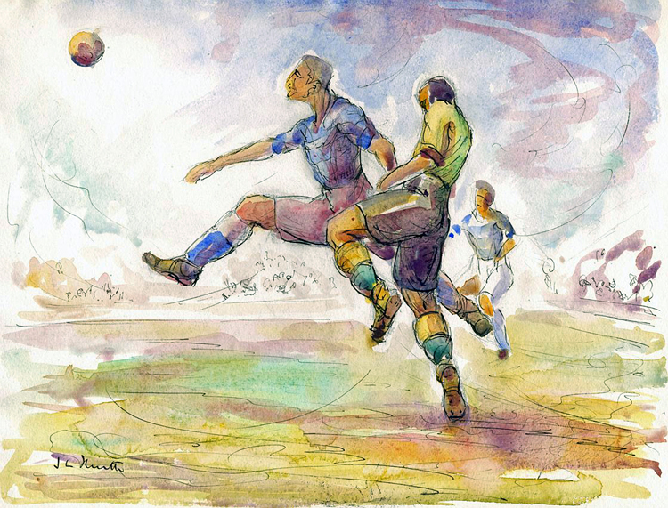 Inspired by Footy Watercolour