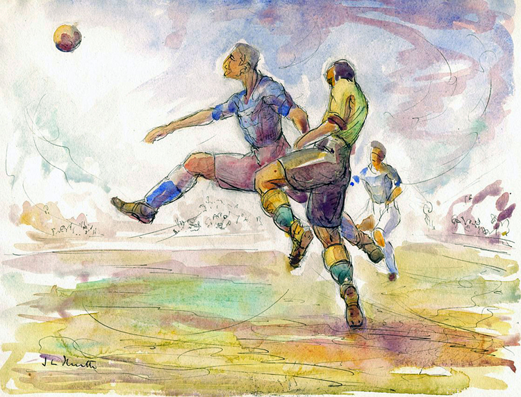 Football painting. Футболист живопись. Футбол в искусстве. Футбол картины художников. Картина футбол.