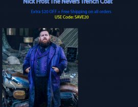 Nick Frost The Nevers Trench Coat