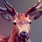 Polygon Deer Art