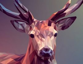 Polygon Deer Art