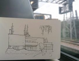 Sketch on a train No. 3