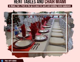 Rent Tables And Chair Miami