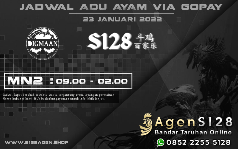 Jadwal Adu Ayam via GOPAY S128 23 Januari 2022