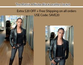 The Matrix 4 Niobe Black Leather Jacket