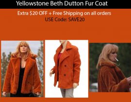 Yellowstone Beth Dutton Fur Coat