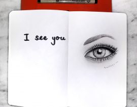 Drawing of eye