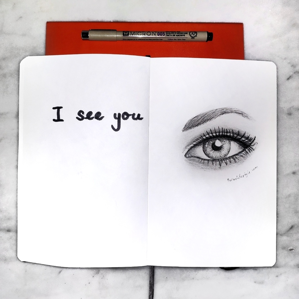 Drawing of eye