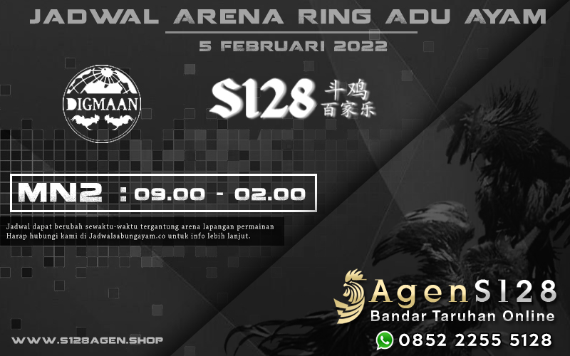 Jadwal Arena Ring Adu Ayam S128 – 5 Februari 2022