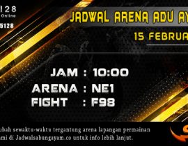 Jadwal Arena Adu Ayam Jago SV388 – 15 Februari 2022