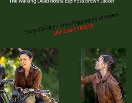The Walking Dead Season 9 Brown Leather Jacket