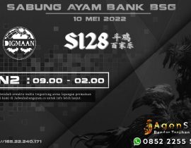 Sabung Ayam Bank BSG S128 10 Mei 2022