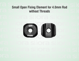 Small Open Fixing Element for 4.0mm Rod without Threads
