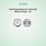 Small Fixing Element for 4.0mm Rod Without Threads – S.S.