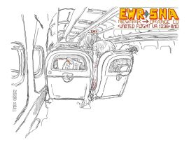 sketching on a plane / 08.30.2022