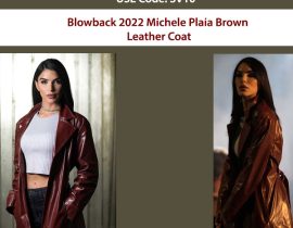 Blowback 2022 Michele Plaia Brown Leather Coat