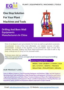 Drilling And Bore Well Equipments Manufacturers in China