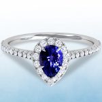 Buy Handcrafted Tanzanite Halo Ring at Wholesale Price