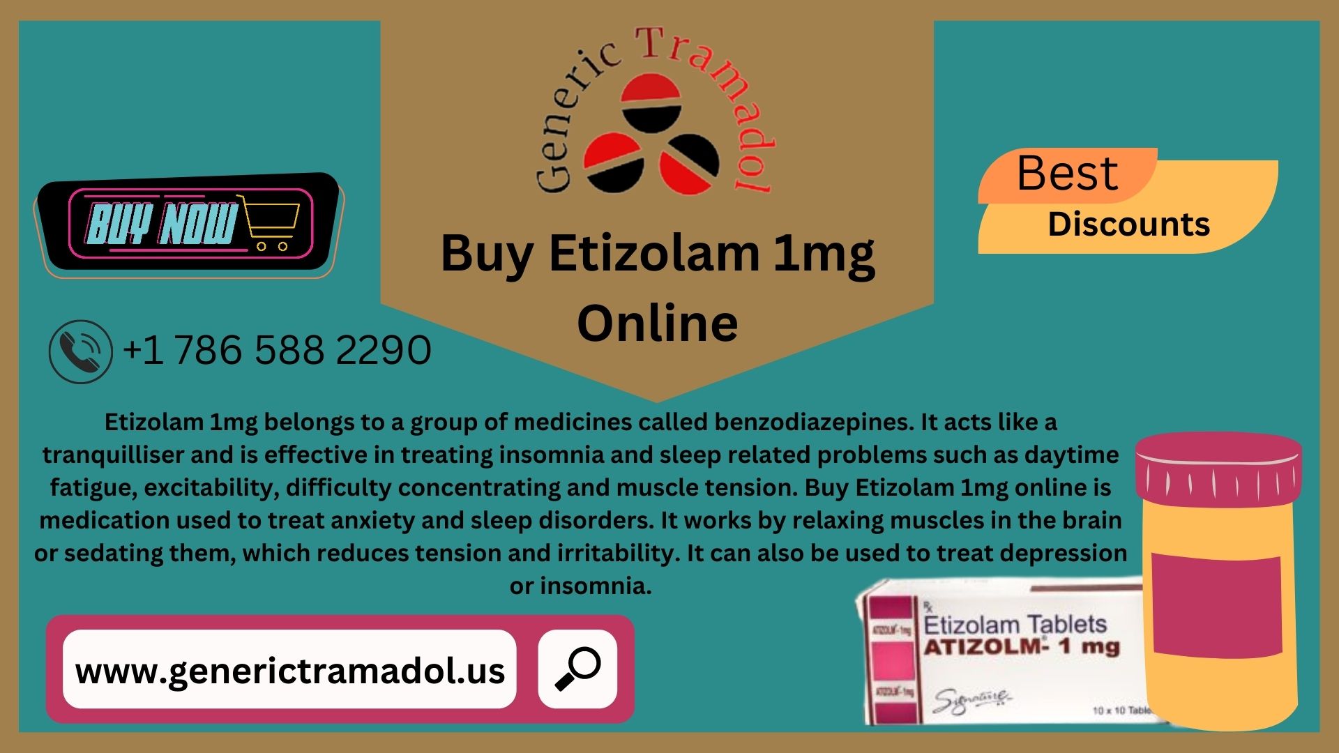 Buy Etizolam 1mg Online Free Shipping in USA