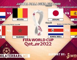 Jadwal Pertandingan Grup Grup E dan Grup F Piala Dunia 2022