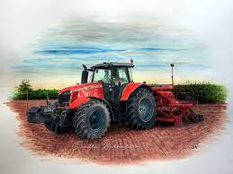 Massey Ferguson Tractor Art