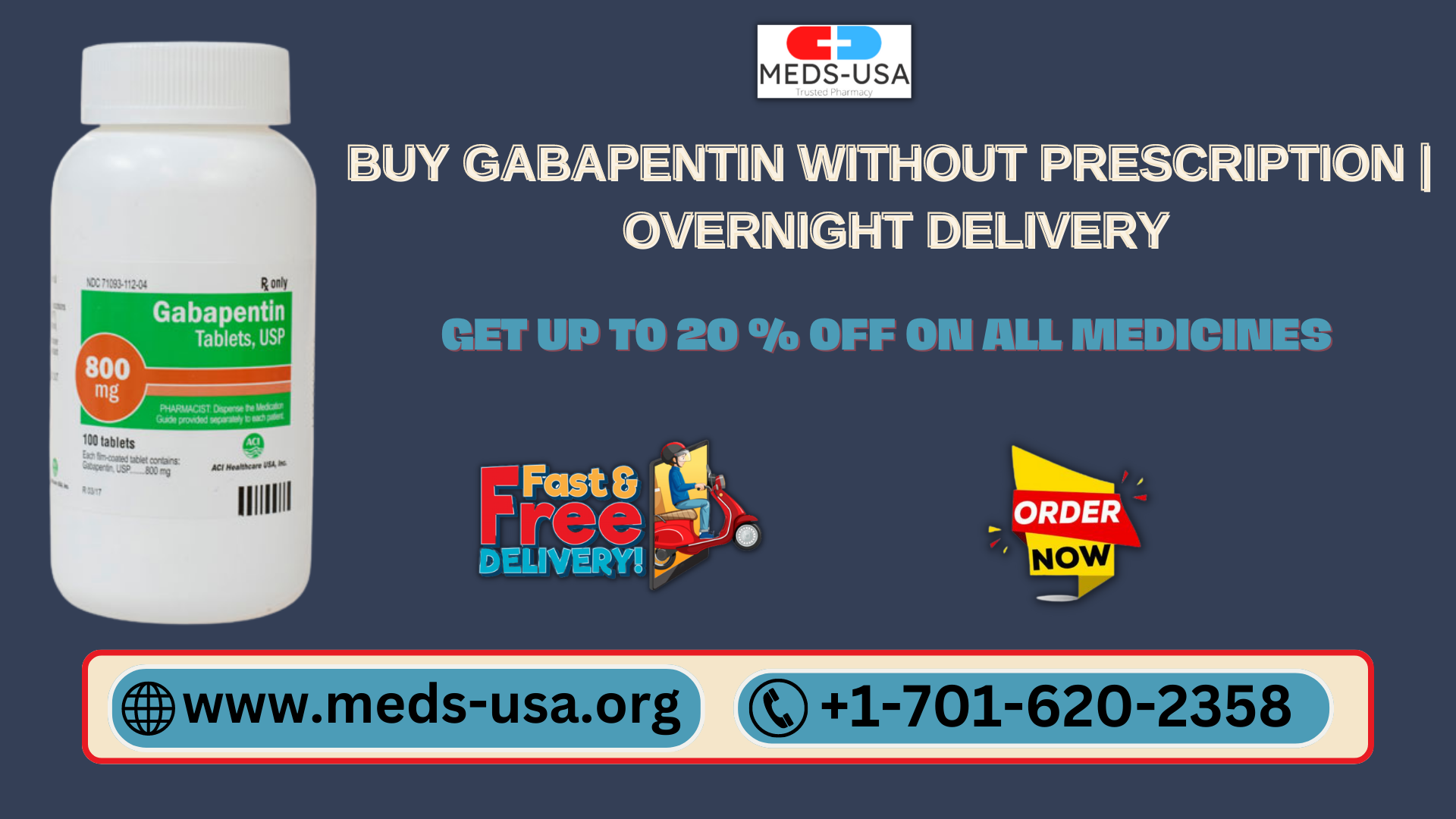 Buy Gabapentin without prescription Overnight Delivery