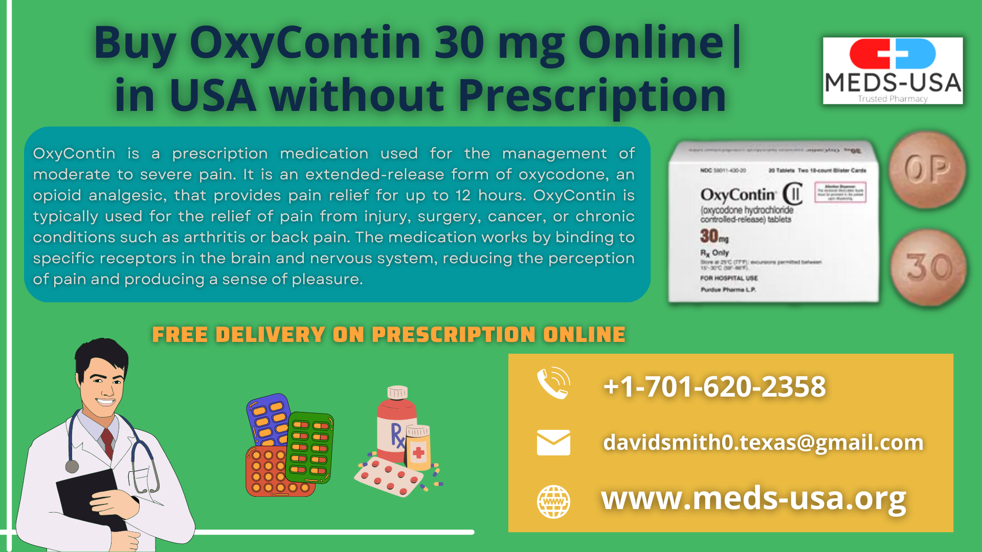 Buy OxyContin 30 mg Online Legally in USA
