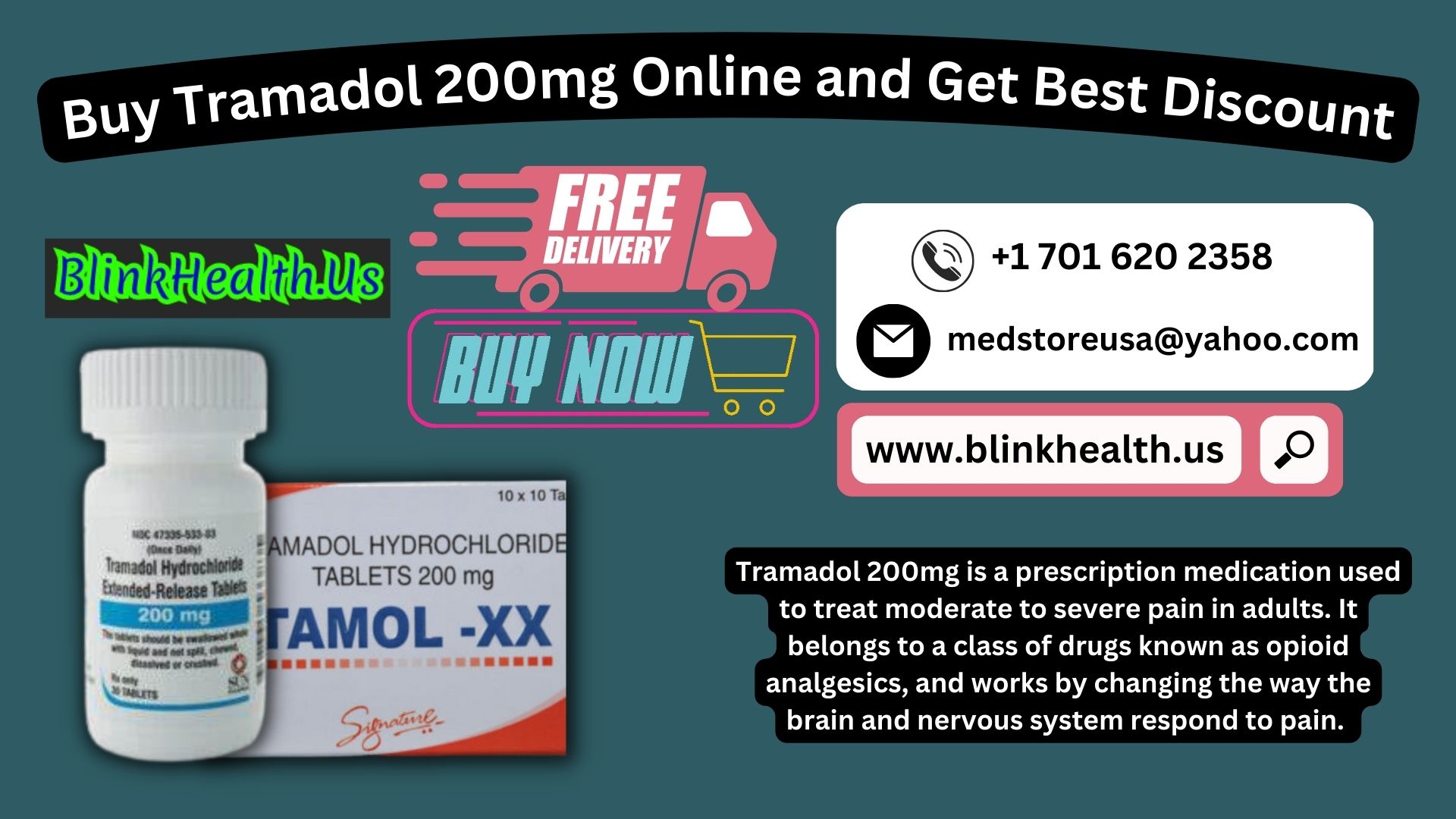 Shop Tramadol 200mg Online Without Prescription in USA
