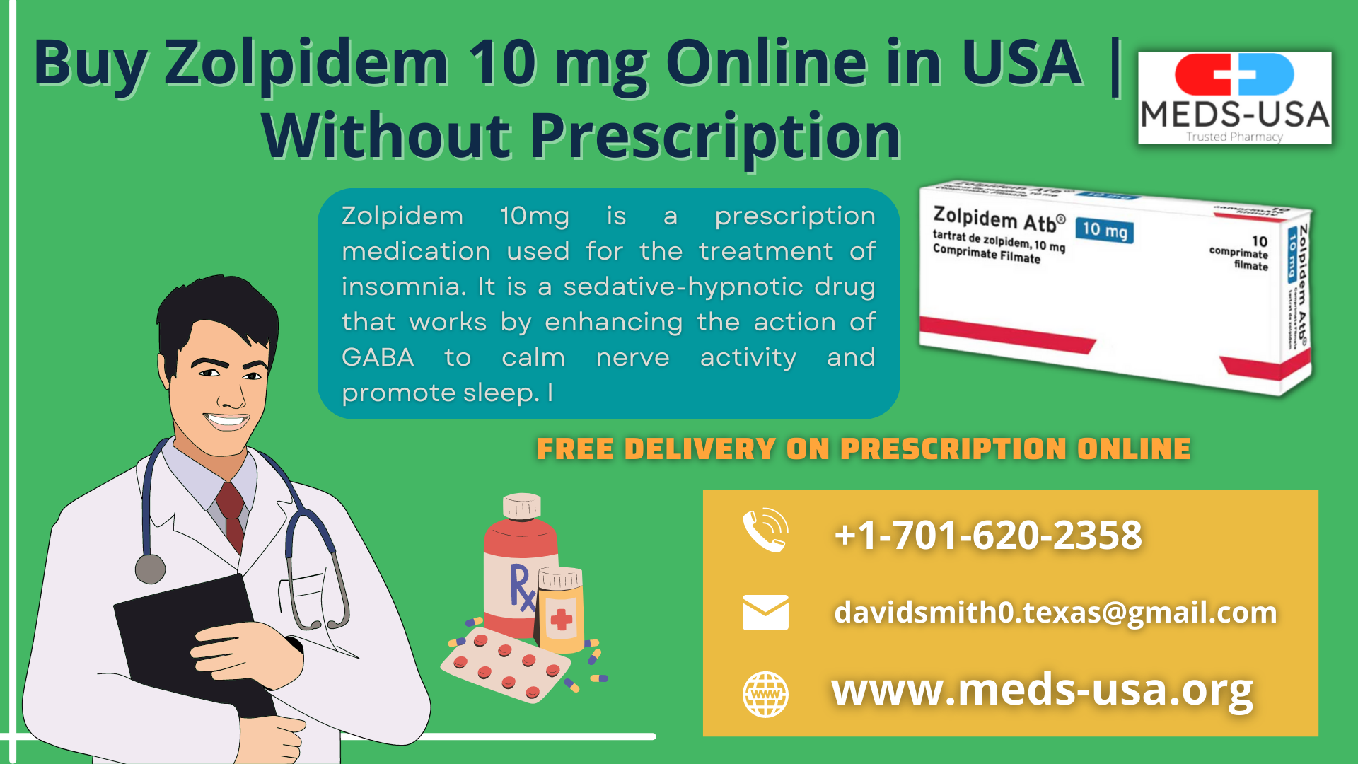 Buy Zolpidem Ambien 10mg Online Legally