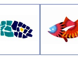 two colorful fish