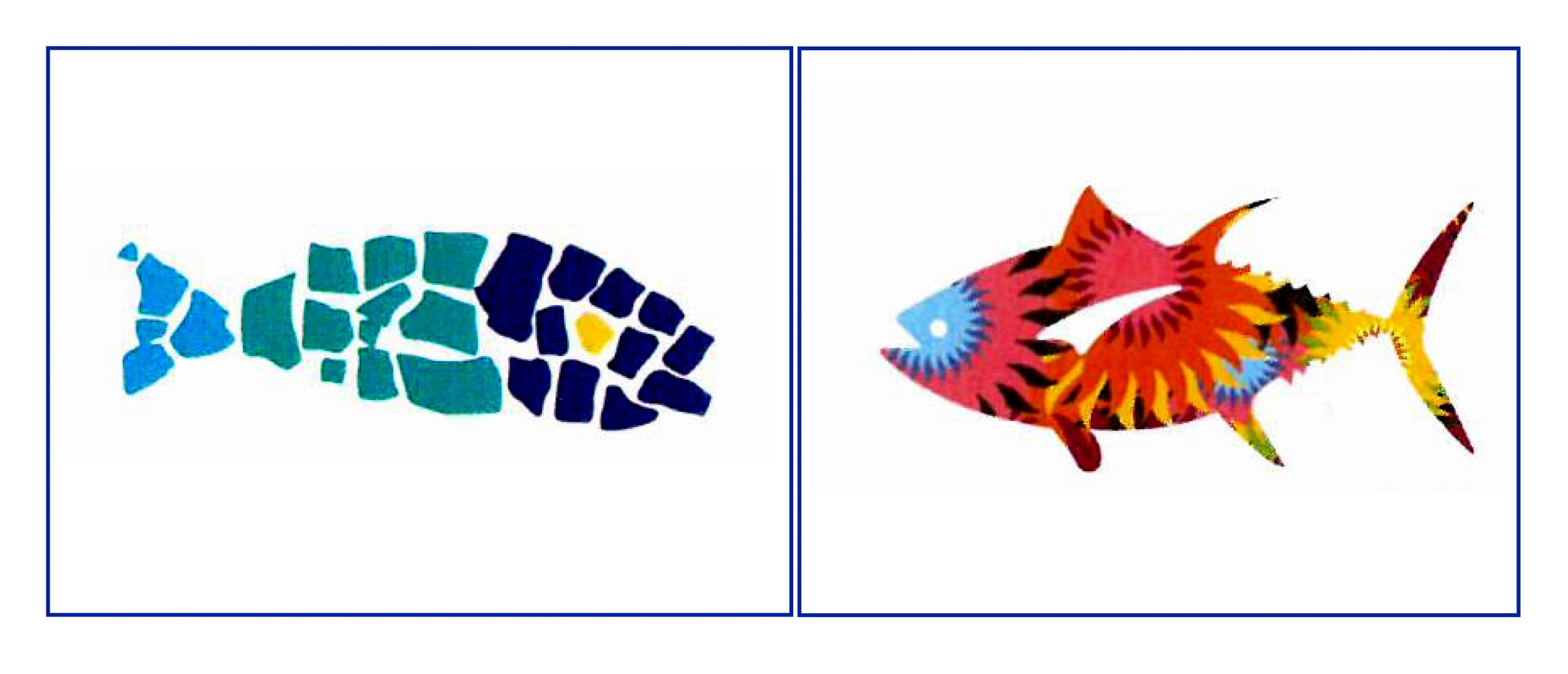 two colorful fish