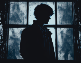 Sad Boy Art (Silhouette)