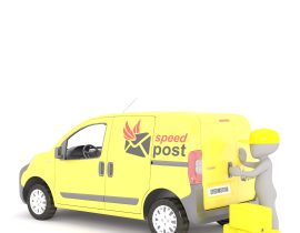 How do I send a parcel by courier?