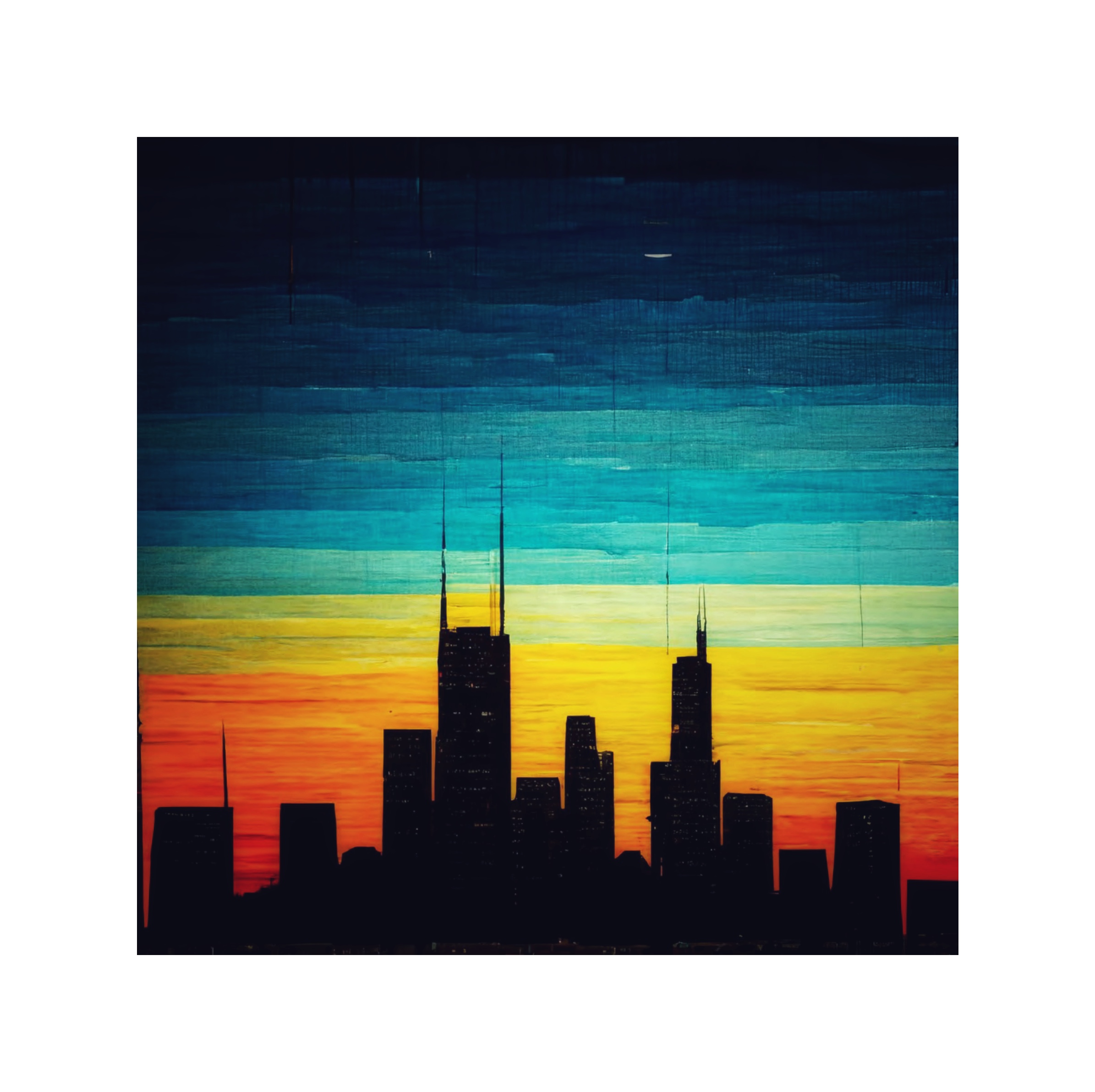 Chicago at dusk