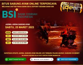 IDEBET: Situs Sabung Ayam Online Deposit Bank Bsi 24 Jam