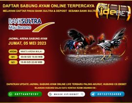 IDEBET Situs Sabung Ayam Online Deposit Bank Sultra 24 Jam Terpercaya