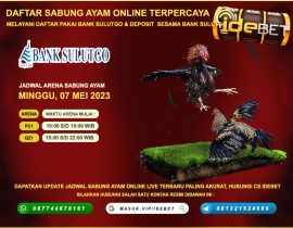 IDEBET Situs Daftar Sabung Ayam Online Deposit Bank SulutGo 24 Jam