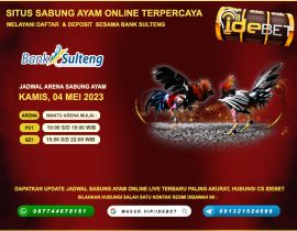IDEBET Situs Sabung Ayam Online Deposit Bank Sulteng 24 Jam Terpercaya
