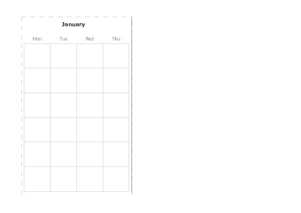 monthly template January 2014-December 2014