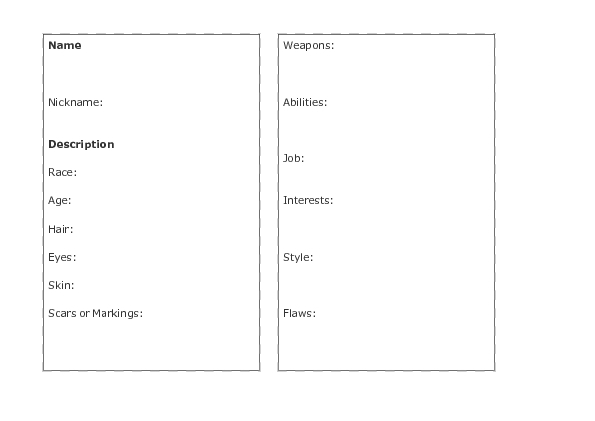 Character Profile Sheet 01