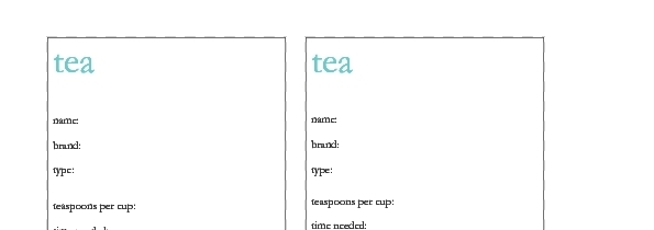 Tea Journal