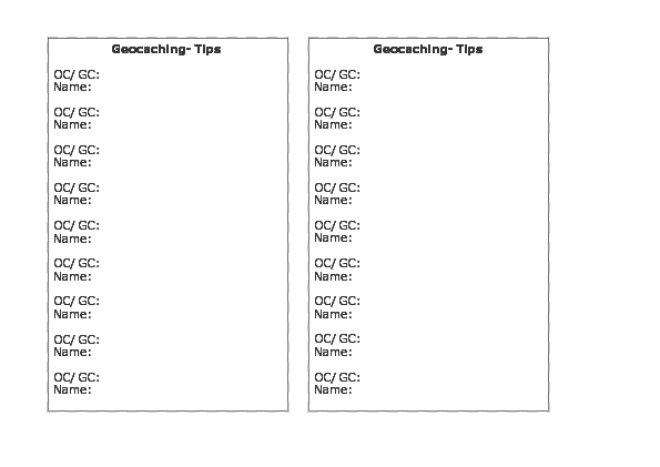 Geocaching tips from other geocachers